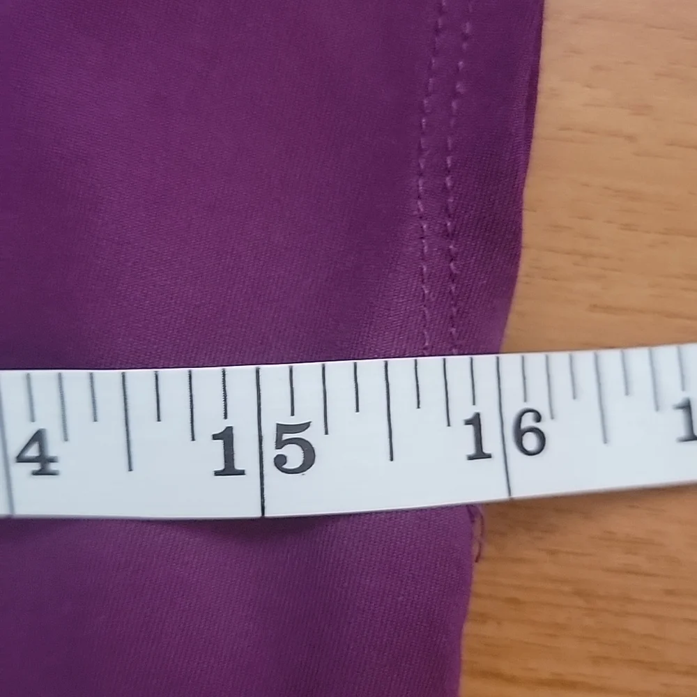 Deep v-neck purple dress - Picture 10 of 12